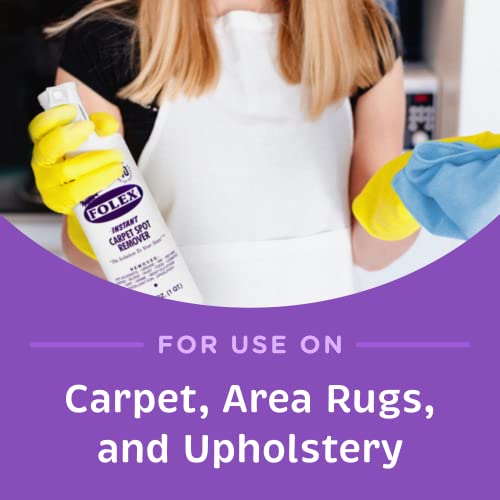 Black Swan Distributors - Folex Instant Carpet Spot Remover (32 Oz) & Non-Abrasive, Washable Microfiber Cleaning Cloth (15X15 In) - Household Stain Treater Kit - Handheld Rug & Upholstery Cleaner #TOP5
