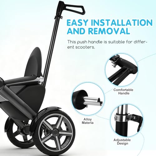 SOIMISS Ergonomische Scooter Schiebestange Ersatzgriff für Kinderroller Und Kinderwagen Stabile Ausziehbare Schubstange mit Schnellverschluss Praktisches Baby Kinderwagen ZubehöR