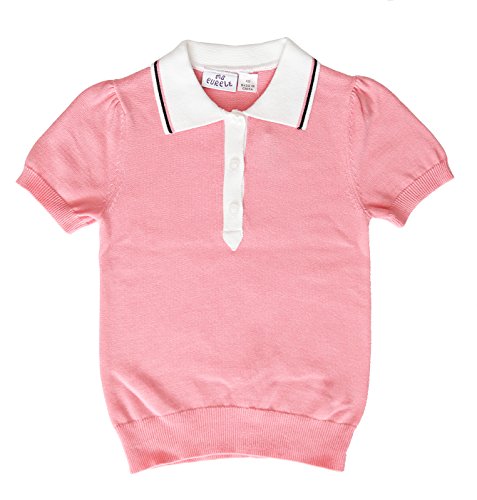 Ms Purple Girls' 100% Cotton Polo Sweater