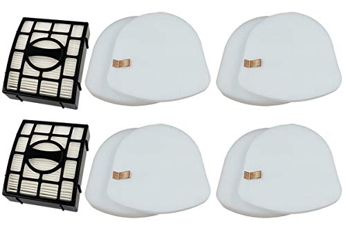Zamiennik filtrów do Shark Navigator ZU560, ZU561, ZU562, ZU572, UV650 Zero-M Lift-Away Speed pionowa część próżniowa XFFK560 XHEPA560, 4 pianki, 4 filcowe, 2 filtry HEPA