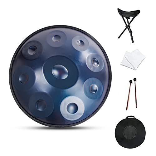 Steel Tongue Drum Azul 9 Notas 22 Pulgadas