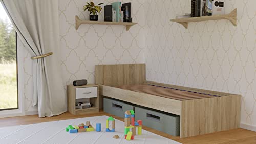 ADGO Lattenbodem, bed inzetstuk, flexibel frame van berkenstrepen, van berk, zelfmontage, geschikt voor alle matrassen, met latten houten latten, flexibel, gebogen, voor het bed (90x200) - Afbeelding 5