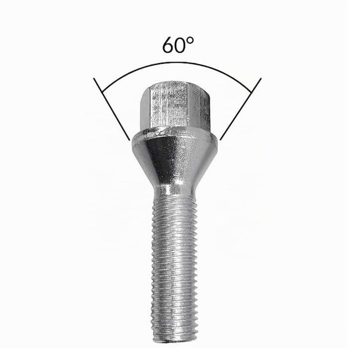 Tornillo de Rueda M12x1,5 con asiento cónico de 60 grados para la serie E30 y E87 4