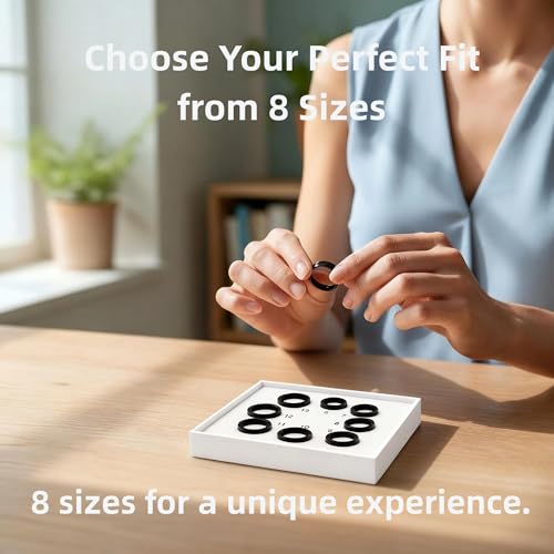 Image of Venlan S925 Great Wall Pattern Smart Ring for Men & Women, Vital Health Ring with Sleep Tracker, Fitness Tracking, Heart Rate & HRV Monitor, Waterproof Smart Health Ring
