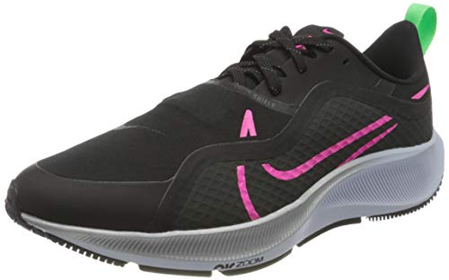 Nike Herren Air Zm Pegasus 37 Shield Laufschuh, Black/PINK Blast-Iron Grey-OBS, 43 EU