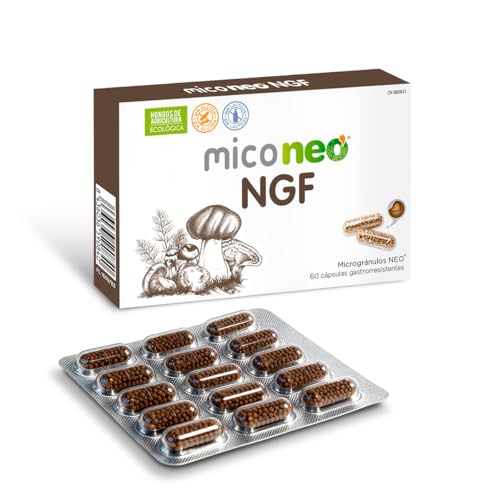 MICO NEO | NGF | 60 Cápsulas | Favorece el Rendimiento Cognitivo | Con Bacopa, Melena de león,...