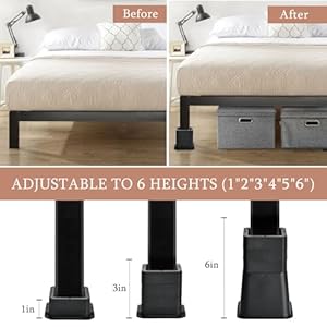 Shouwuhho20pcsadjustablebedrisers13or6inchheavydutyfurnitureriserselevationinheights123456inchforcouchsofatablechairraiserssupportupto6000lbsblack Urban Country Home Decor Shouwuhho 20 pcs adjustable bed risers 1 3 or 6 inch heavy duty furniture risers elevation in heights 1 2 3 4 5 6 inch for couch sofa table chair raisers support up to 6000 lbs black urban country home decor