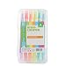 Produktbild CINY Textmarker, Doppelköpfige Textmarker Mit Unterschiedlicher Dicke 6 Farben Breite Und Feine Spitzen Highlighter Marker Set Für Kritzeleien, Comic-Illustrationen, Notizen Machen