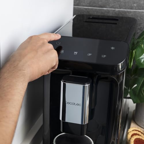 Cecotec Superautomatische Kaffeemaschine Cremmaet Macchia Black. 1350 W, Thermoblock, 19 Bar Pumpendruck, Plug&Play-System, Kaffeevorratsbehälter mit integrierter Mühle, Automatische Reinigung – Bild 6