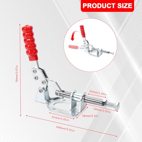 Image of 2-Pack, 302F Push Pull Toggle Clamp, 300 lb Holding Capacity