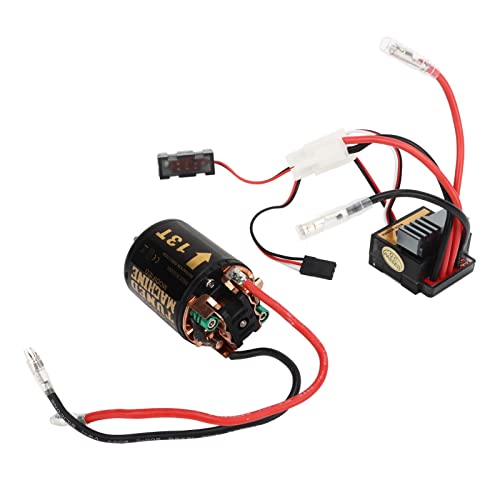 Alomejor RC-Bürstenmotor-ESC-Kit Externe Kohlebürste Wasserdichter 540-Bürstenmotor 320A ESC mit für -Stecker (13T)