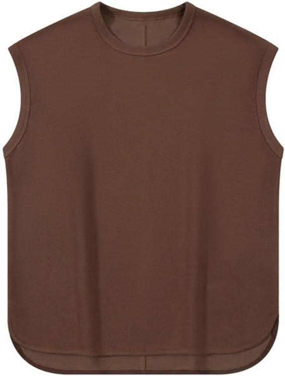 Sleeveless Vest T-Shirt Loose Japanese Vintage Camisole Vest for Men