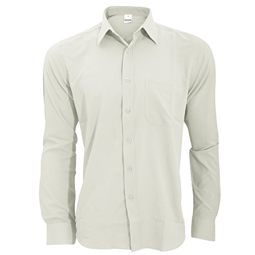 Camisa transpirable de manga larga Henbury XL en color blanco para hombre