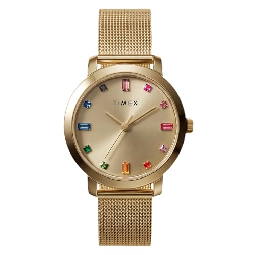 Montre Timex Main Street dorée avec finitions de précision pour femme