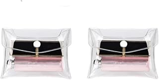 2 bolsas de maquillaje transparentes de PVC, ...