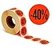 Produktbild POKORNYS  Aktionsetiketten -40% I Etiketten für reduzierte Ware I 1.000 selbstklebende Rabattaufkleber in leuchtendem Rot I permanent haftende, runde Klebeetiketten mit Ø 32mm