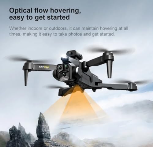 Image of 4K Ultra HD Triple Camera Drone - 4-Way Obstacle Avoidance, Foldable Quadcopter Drone roller