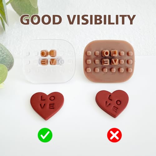 Keoker Number & Letter Stamps for Clay - Polymer Clay Stamps, Great Work with Clay Cutters, Polymer Clay Tools by Keoker - Image 6