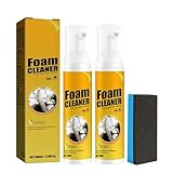 2 Pack Multipurpose Foam Cleaner for Car, Foam Cleaner All Purpose for Car, Kitchen, Bathroom, Interior and House Lemon Flavor (100ml*2)