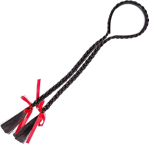 Image of The Tie Company Kids or Adults Fancy Dress Props/Accesories (WORLD BOOK DAY) - Pigtail/Plait Headband