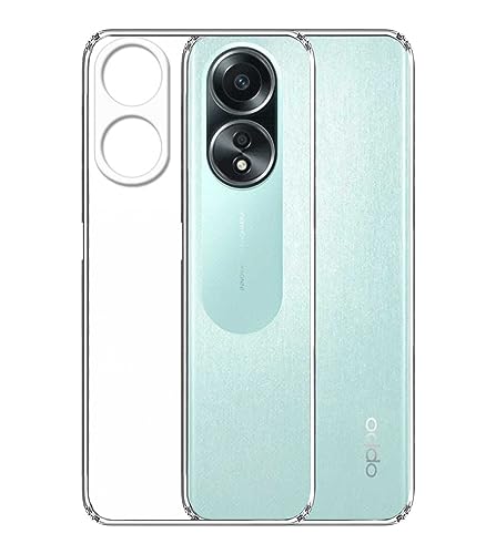 Image of Soft Silicone TPU Back Cover Compatible with Oppo A58 4G, Green