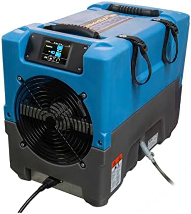 Dri-Eaz Revolution LGR Commercial Dehumidifier with Pump, Industrial, Compact, Crawlspace and Basement Drying, Durable, Portable, Blue, F413, Up to 17 Gallon Water Removal per Day