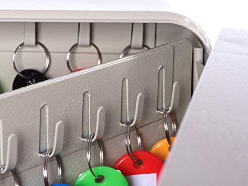 Coffre de rangement pour 90 clés en acier allié gris MAUL 30x24,5cm - 5