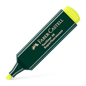 Faber-Castell 154807 – markeerstift Textliner 48, navulbaar, geel