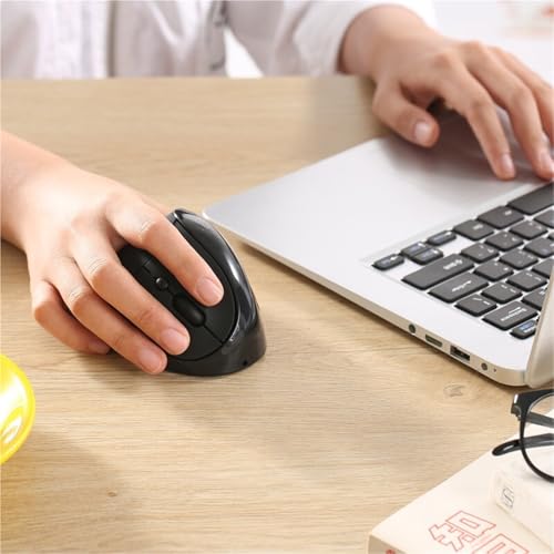 Ratón vertical ergonómico inalámbrico recargable con tres niveles de DPI para PC 3
