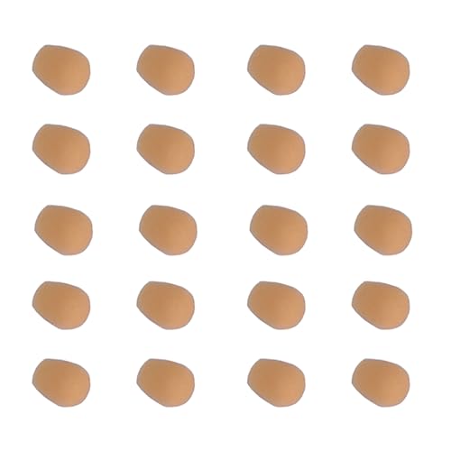 Ezprogear 10mm Tan Color Mini Windscreen for Mini Headset Microphone (20 Pack)