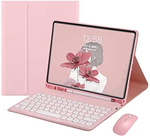 Funda de teclado para Samsung Galaxy Tab A8 de 10.5 pulgadas 2022 con mouse, funda suave inteligente...