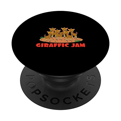 Jirafa Camisa Giraffic Jam Funny Animal PopSockets PopGrip Intercambiable