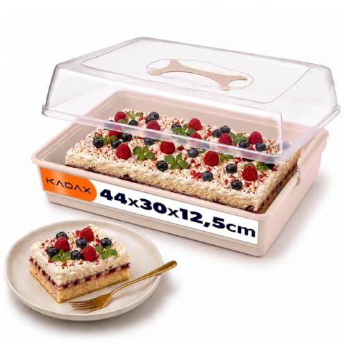 Magdalenas y tartas en caja rectangular para transportar alimentos KADAX 2