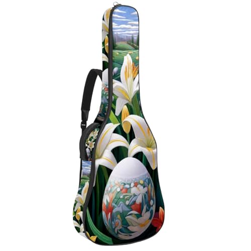 Housse guitare acoustique imperméable 101,6 cm avec couche antichoc intégrée