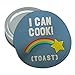 I Can Cook Toast Shooting Star Funny Humor Round Rubber Non-Slip Jar Gripper Lid Opener