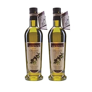 ARISTOS Koudgeperste biologische olijfolie extra eerste olie | Griekse Koroneiki-olijfolie | Ecologische zelfteelt Tricorfo Messinia/Kalamata | Troebel