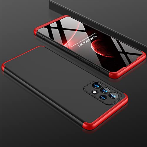 Image of Kapa Double Dip Full 360 Protection Back Case Cover for Samsung Galaxy A73 (5G) (Red, Black)