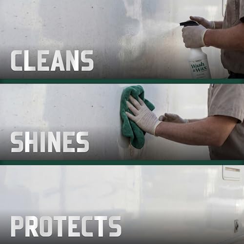 Liquishine Wash & Wax RV Cleaner, 2-in-1 Exterior RV Wash Soap, Waterless or Traditional Wash, Removes Road Film, Dirt & Bugs, Adds Protective Shine, Safe for Fiberglass and Painted Surfaces, 20 Fl Oz by LIQUISHINE - Image 5