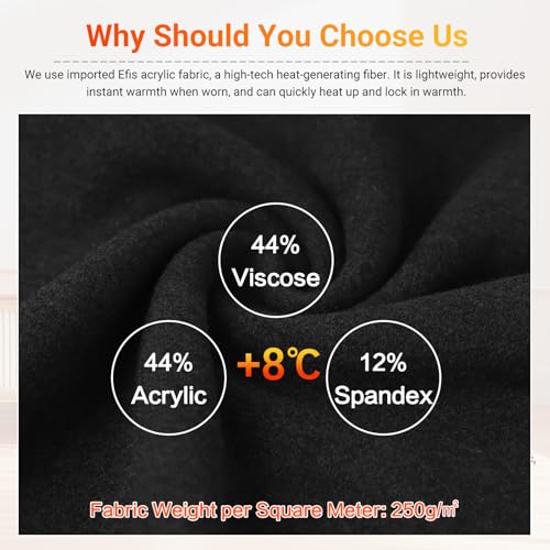 MEETYOO Thermal Compression Shirts for Men Long Sleeve Running Undershirt Fashion Mock Turtleneck T-Shirts Base Layer for Winter Cold Weather Black
