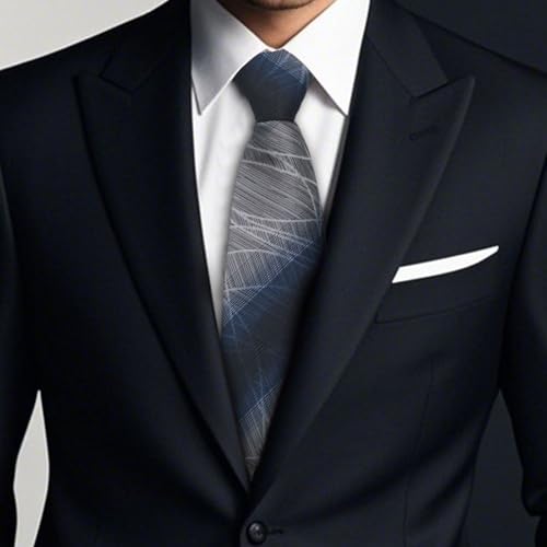 Image of Mens Tie Pre-tied Adjustable Men's Neckties, Zipper Ties for Men Accessories Business Wedding Party