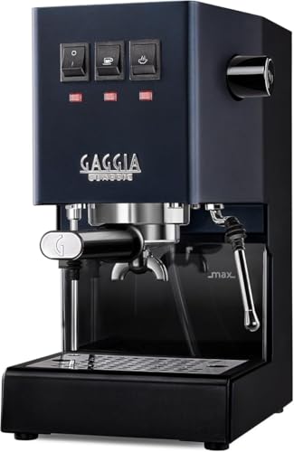 Image of Kaapi Solutions E24 Semi-Automatic Espresso Coffee Machine | 15 Bar Italian Pump | Commercial Steam Wand | Ground Coffee Compatible | Classic Blue Finish