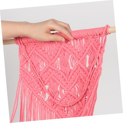 Corde de coton en rangement mural macramé pour ranger les doudous