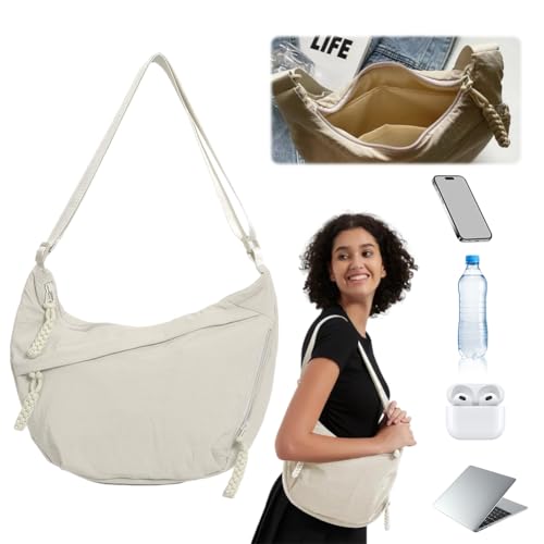 Women Fashion Shoulder Bag Large Capacity Stylish Crossbody Bag Zipper Closure Trendy Tote Handbag Adjustable Strap Shoulder2