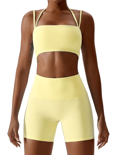 Soutien-gorge ABOCIW Rembourré Femme avec coussinets amovibles pour yoga et pilates