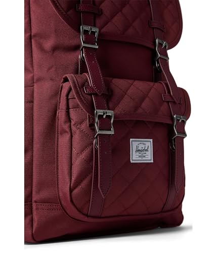 Image of Herschel Supply Co. Unisex Herschel Little America Backpack Oxblood Red Quilted One Size