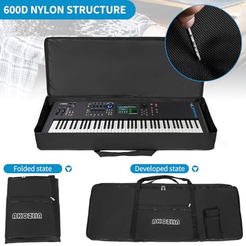 image for AKOZLIN 76 Portable Keyboard Case Bag,Update Version Electric Piano Ke
