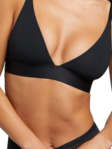 NEGATIVE Underwear – Cotton Triangle Bra – Comfortable Wireless Bras for Women – Perfect Low-Coverage Triangle Cut - Black2