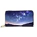 Produktbild JHGFG Mode Handtasche Reißverschluss Brieftasche Star Night Vektor Illustration Telefon Kupplung Geldbörse Abendkupplung Blockieren Leder Brieftasche Multi Card Organizer