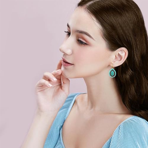 Unique Bohemian Vintage Sparkly Crystal Colorful Round Flower leverback earrings Boho Retro Bronze Circle Beaded Flower Floral Dangle Drop Earrings for Women4