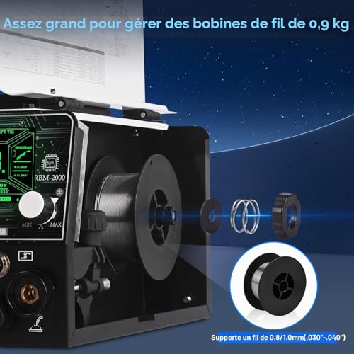 Soudage par points précis avec le poste MIG 200A écran LED multi-procédés - 5